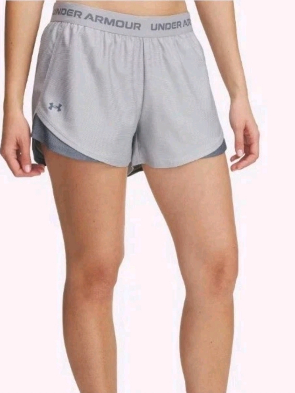 Under Armour Size 2X Women's Play Up Gray 3" Shorts
